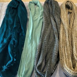 Bundle of 4 Infinity Scarves